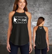 Load image into Gallery viewer, 2 Down License Plate Rocker Tank (Black)