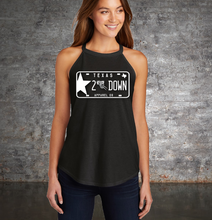 Load image into Gallery viewer, 2 Down License Plate Rocker Tank (Black)