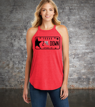 Load image into Gallery viewer, 2 Down License Plate Rocker Tank (Frost Red)