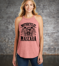 Load image into Gallery viewer, 2 Down Motorcycles and Mascara Rocker Tank  (Rose Frost)