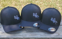 Load image into Gallery viewer, 2 Down Apparel Co. Embroidered Logo Performance Mesh Flex Fit Fitted Cap - Black