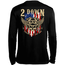 Load image into Gallery viewer, 2 Down Fall Bike Show Artwork Long Sleeve Moisture-Wicking Tee