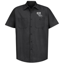 Load image into Gallery viewer, 2 Down License Plate Short Sleeve Button Down Work Shirt