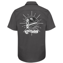 Load image into Gallery viewer, Helmet Rider Short Sleeve Button Down Work Shirt