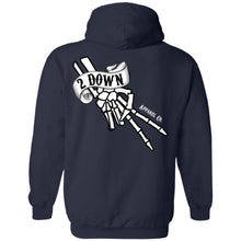 Load image into Gallery viewer, 2 Down Double Signature Finger Logo Pullover Hoodie