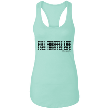 Load image into Gallery viewer, Stacked Full Throttle Life Ladies Ideal Racerback Tank