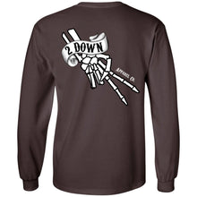 Load image into Gallery viewer, 2 Down Double Signature Finger Logo LS Ultra Cotton T-Shirt