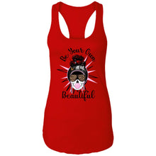 Load image into Gallery viewer, Be Your Own Beautiful Ladies Ideal Racerback Tank
