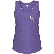 Load image into Gallery viewer, 2 Down Heart Angel Wings Women's Perfect Tri Racerback Tank