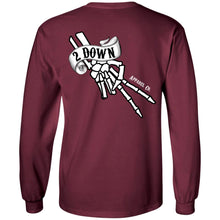 Load image into Gallery viewer, 2 Down Double Signature Finger Logo LS Ultra Cotton T-Shirt