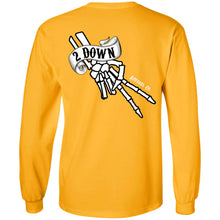 Load image into Gallery viewer, 2 Down Double Signature Finger Logo LS Ultra Cotton T-Shirt