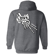 Load image into Gallery viewer, 2 Down Double Signature Finger Logo Pullover Hoodie