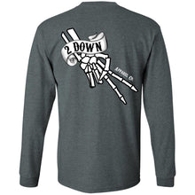 Load image into Gallery viewer, 2 Down Double Signature Finger Logo LS Ultra Cotton T-Shirt