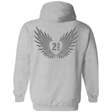 Load image into Gallery viewer, 2 Down Heart Angel Wings Pullover Hoodie