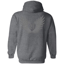 Load image into Gallery viewer, 2 Down Heart Angel Wings Pullover Hoodie