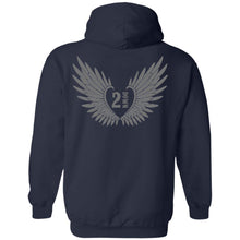 Load image into Gallery viewer, 2 Down Heart Angel Wings Pullover Hoodie