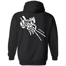 Load image into Gallery viewer, 2 Down Double Signature Finger Logo Pullover Hoodie
