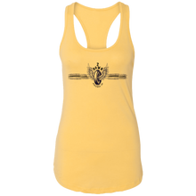 Load image into Gallery viewer, Leopard Retro Tire with Wings Ladies Ideal Racerback Tank