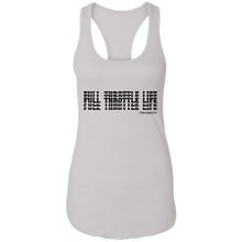 Load image into Gallery viewer, Stacked Full Throttle Life Ladies Ideal Racerback Tank