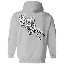 Load image into Gallery viewer, 2 Down Double Signature Finger Logo Pullover Hoodie