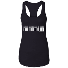 Load image into Gallery viewer, Stacked Full Throttle Life Ladies Ideal Racerback Tank