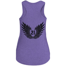Load image into Gallery viewer, 2 Down Heart Angel Wings Women's Perfect Tri Racerback Tank