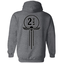 Load image into Gallery viewer, 2 Down Motorcycle Chain Pullover Hoodie