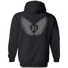 Load image into Gallery viewer, 2 Down Heart Angel Wings Pullover Hoodie
