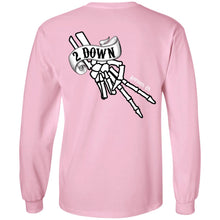 Load image into Gallery viewer, 2 Down Double Signature Finger Logo LS Ultra Cotton T-Shirt