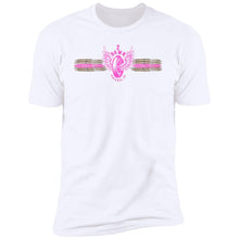 Load image into Gallery viewer, Leopard Retro Tire with Wings in Hot Pink Premium Short Sleeve T-Shirt