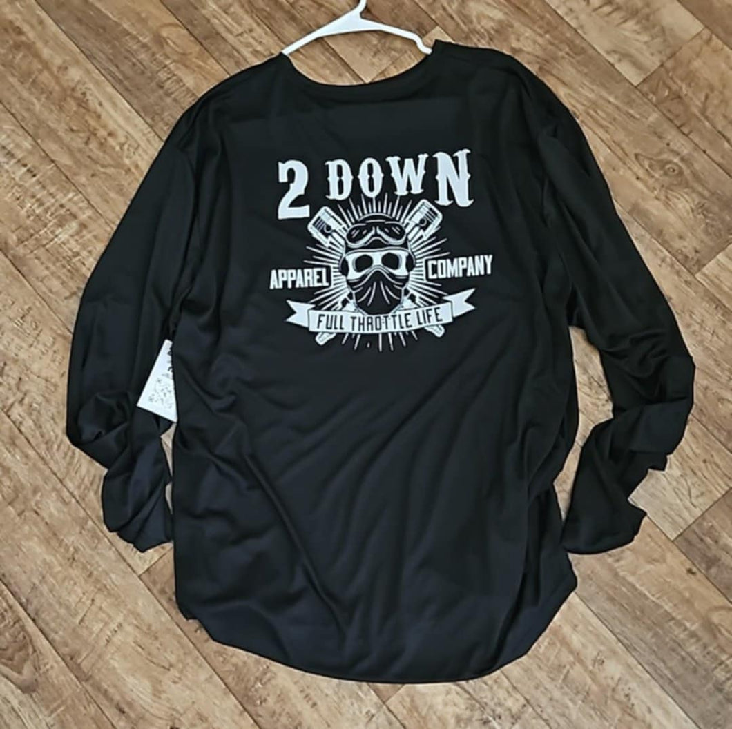Bandana Rider Moisture Wicking Dri Fit Shirt Long Sleeve (Black)