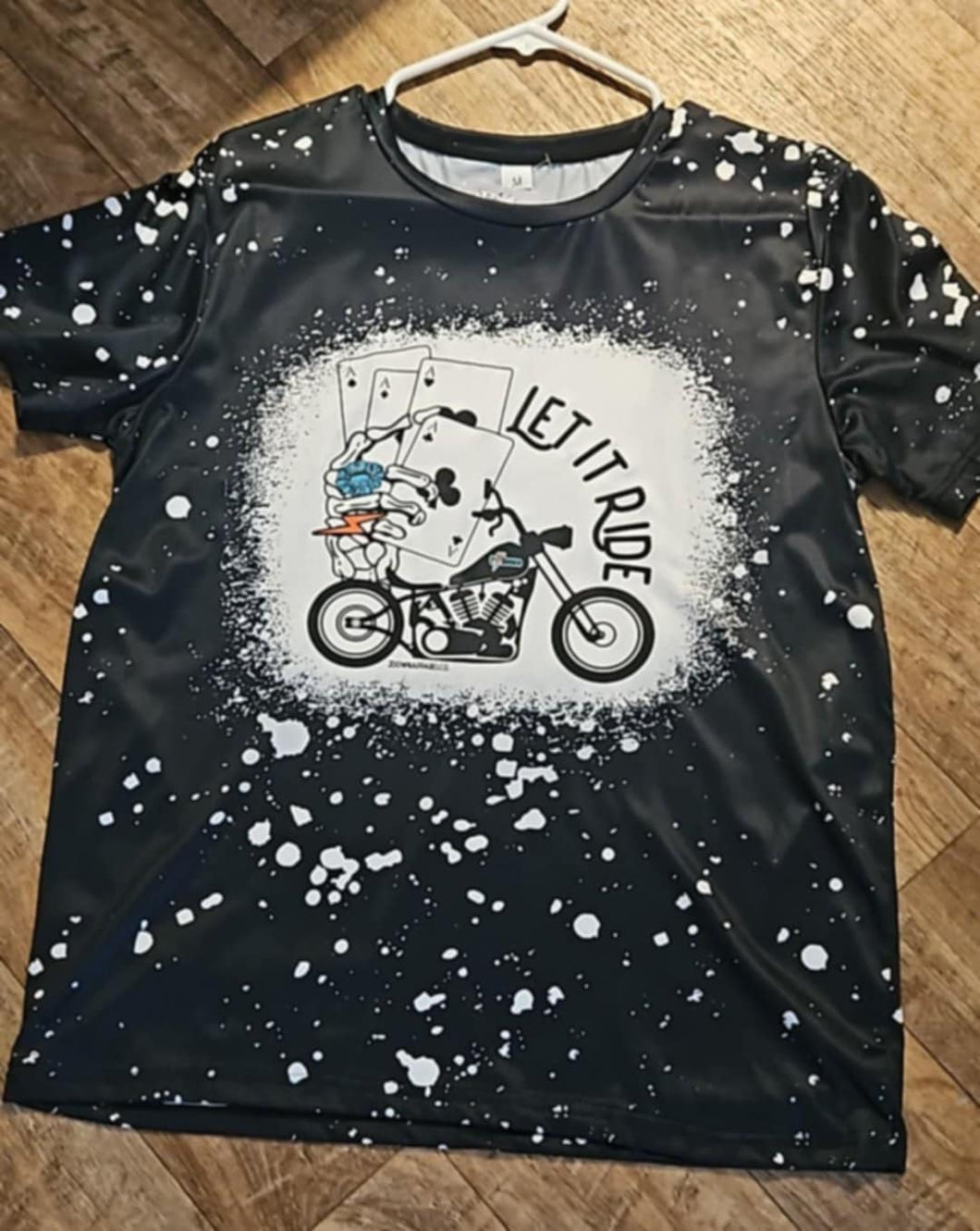 The Hannah Black Faux Bleach Dri Fit Short Sleeve Shirt