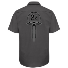 Load image into Gallery viewer, 2 Down Chain Short Sleeve Button Down Work Shirt
