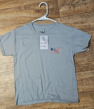 Load image into Gallery viewer, YOUTH/KIDS 2 Down T Shirt Short Sleeve Patriotic and Finger Logo
