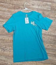 Load image into Gallery viewer, 2 Down Angel Wing Short Sleeve Tee Teal
