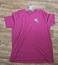 Load image into Gallery viewer, 2 Down Angel Wing Short Sleeve Tee Fuchsia
