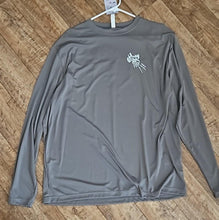 Load image into Gallery viewer, 2 Down Garage Motor Moisture Wicking Dri Fit Shirt Long Sleeve (gray)
