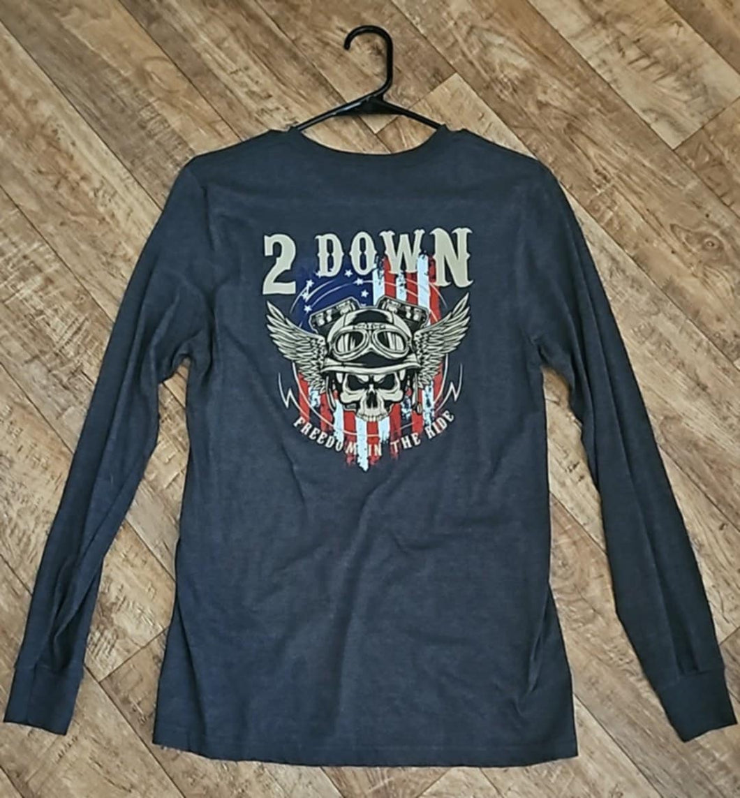 2023 Fall Patriotic Bike Show Artwork Long Sleeve T Shirt