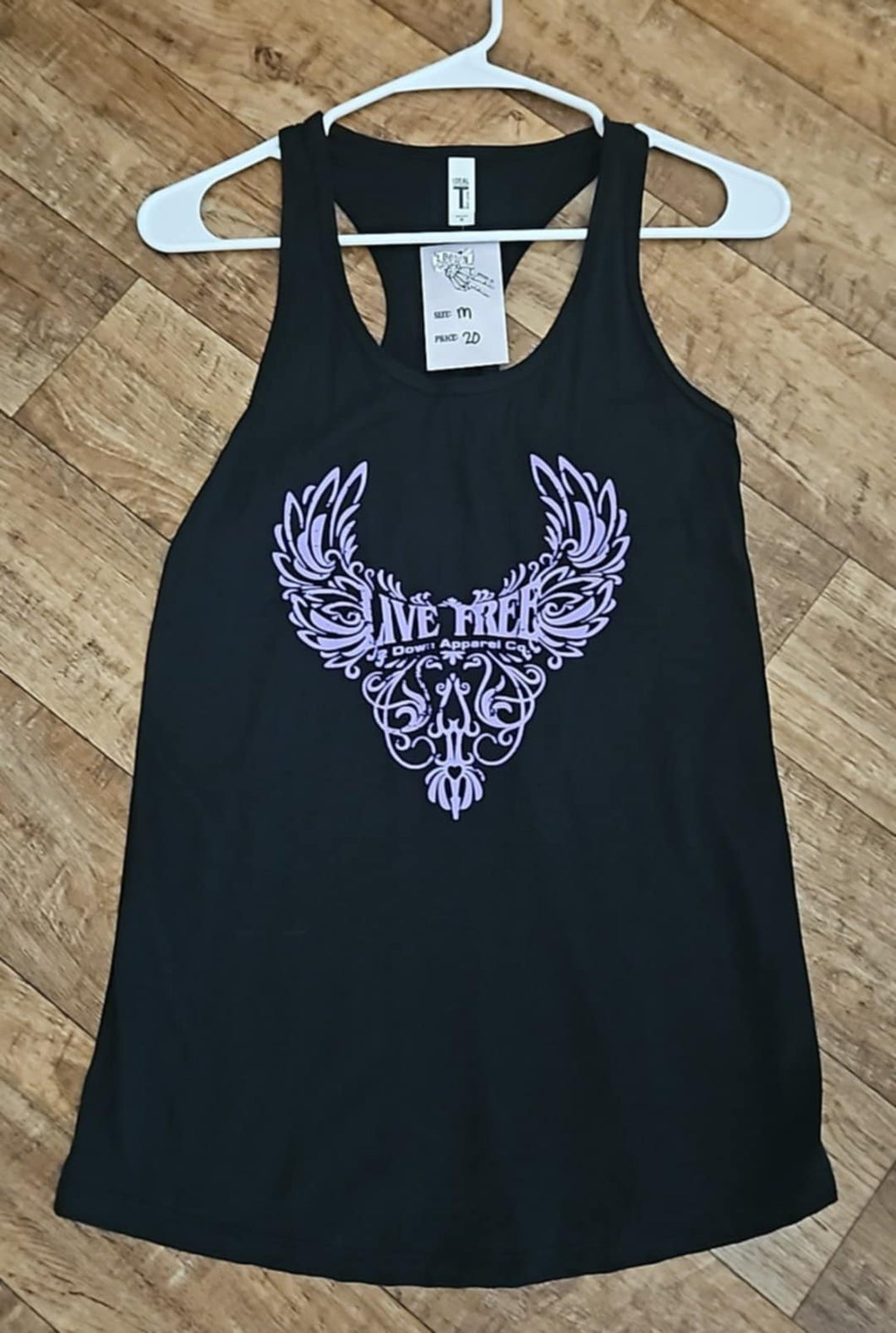 Live Free (Purple) Racerback Tank