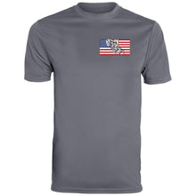 Load image into Gallery viewer, Patriotic Short Sleeve Moisture Wicking Dri Fit Shirt (Gray)
