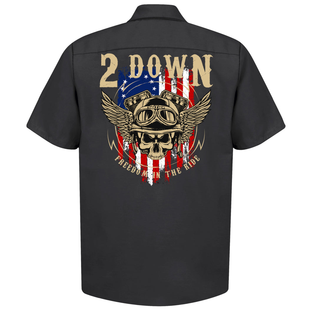 Freedom in the Ride Short Sleeve Work Shirt