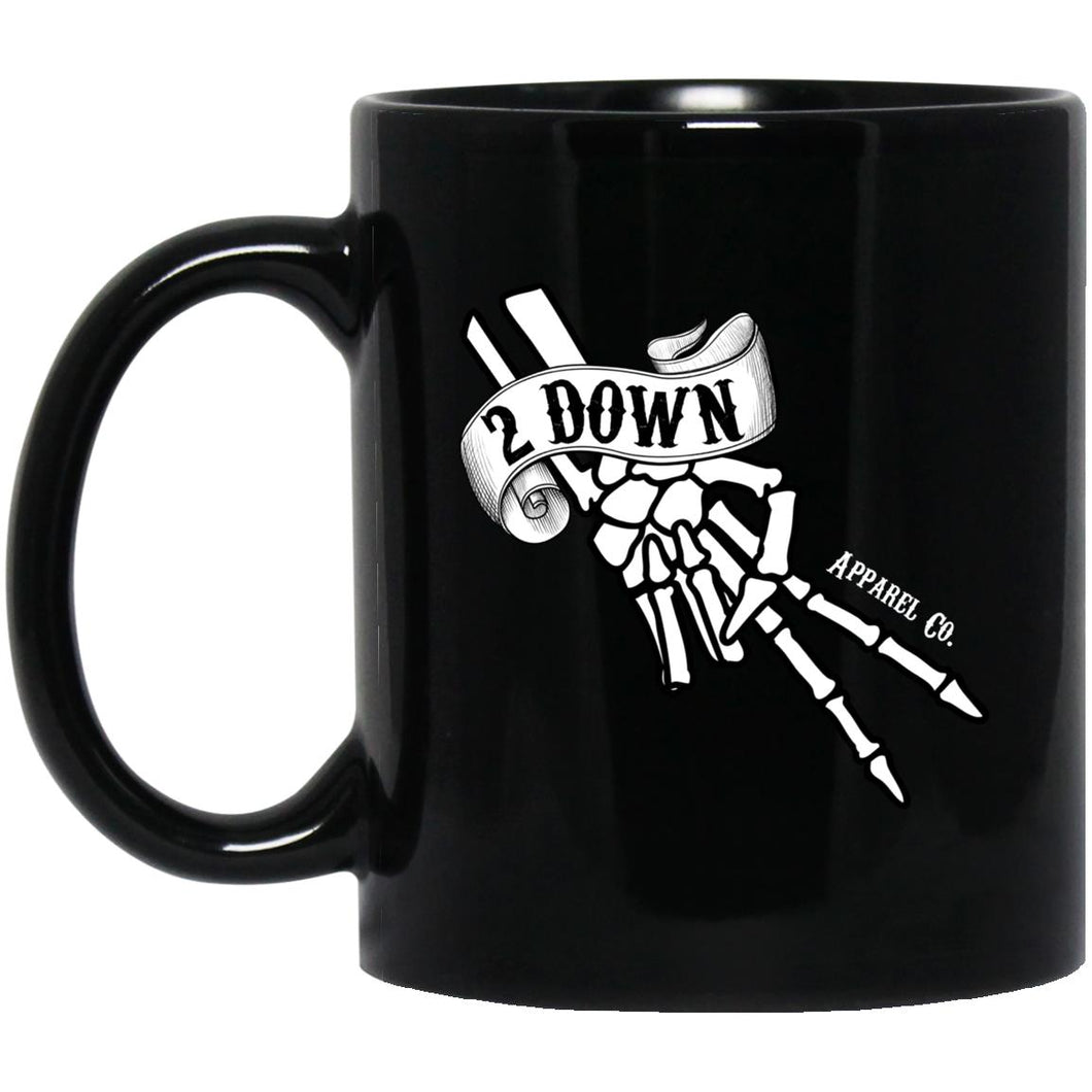 2 Down Signature Logo 11 oz. Black Mug