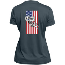 Load image into Gallery viewer, 2 Down Patriotic Ladies’ Moisture-Wicking V-Neck Tee
