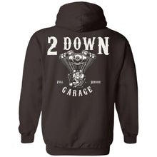 Load image into Gallery viewer, 2 Down Garage Pan Head Motor Pullover Hoodie
