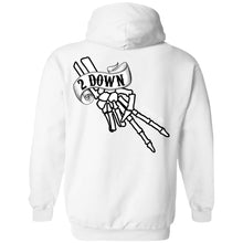 Load image into Gallery viewer, 2 Down Double Signature Finger Logo Pullover Hoodie
