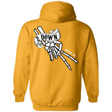 Load image into Gallery viewer, 2 Down Double Signature Finger Logo Pullover Hoodie
