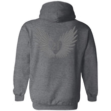 Load image into Gallery viewer, 2 Down Heart Angel Wings Pullover Hoodie
