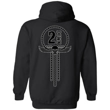 Load image into Gallery viewer, 2 Down Motorcycle Chain Pullover Hoodie
