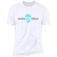 Load image into Gallery viewer, The Kaci Turquoise Leopard and Floral Skull  Premium Short Sleeve T-Shirt
