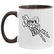 Load image into Gallery viewer, 2 Down Signature Logo 11 oz. Accent Mug
